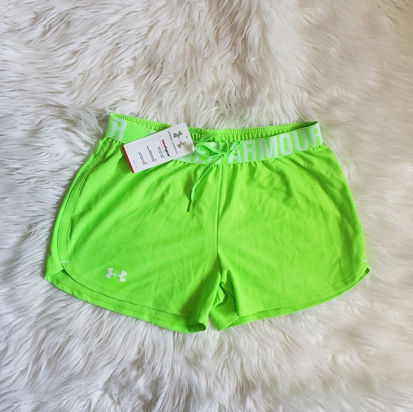 Under Armour Pants - NWT Highlighter Neon Green Shorts!